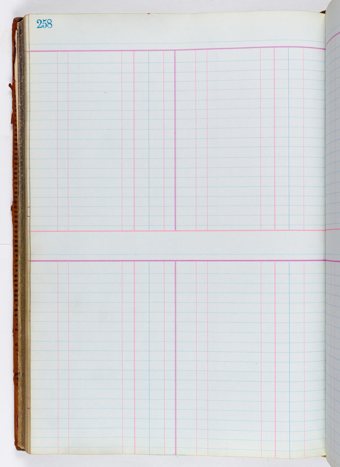 Music Hall Accounting Ledger, volume 1, page 258