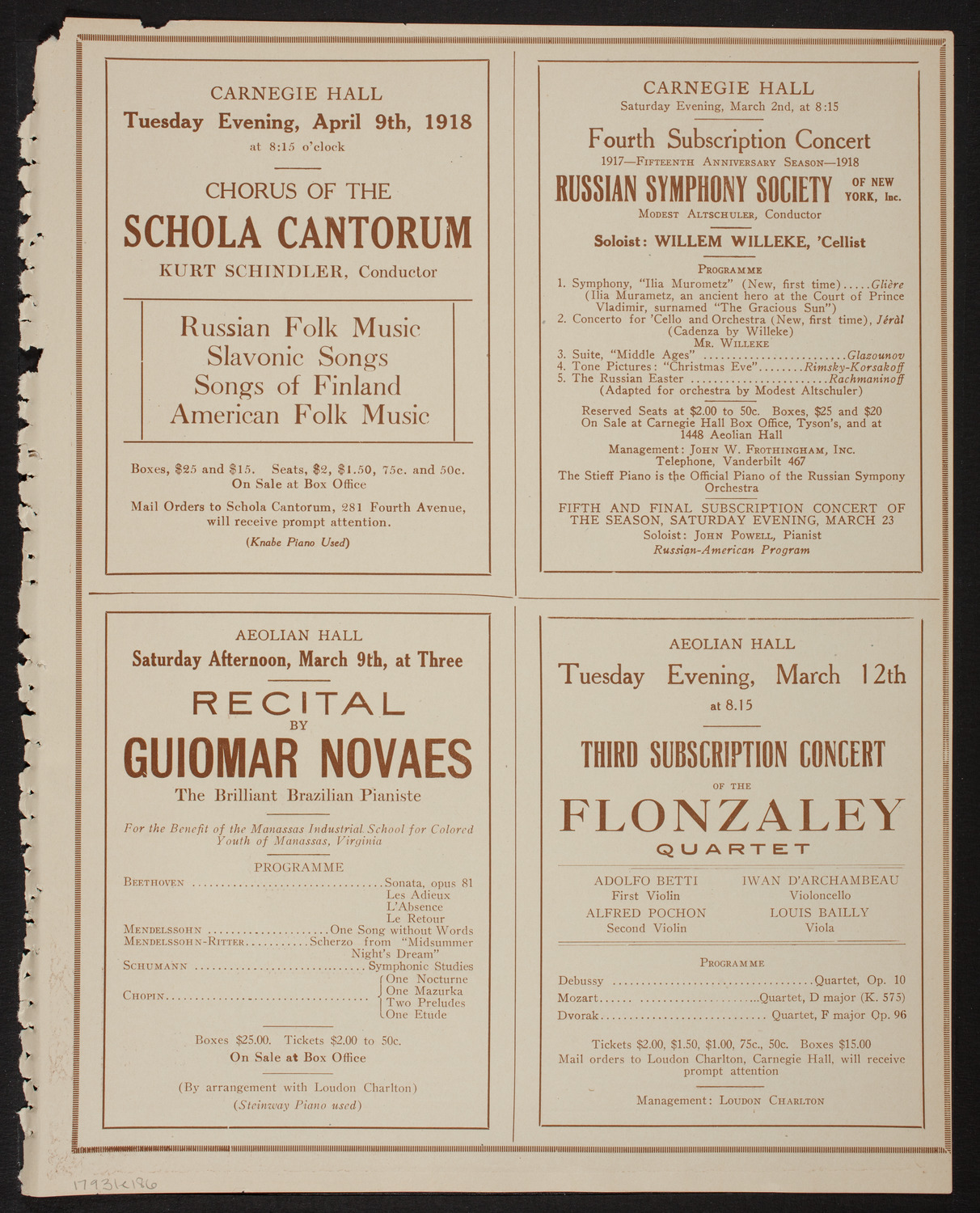 Meeting: Girls' Patriotic Service League, March 1, 1918, program page 11