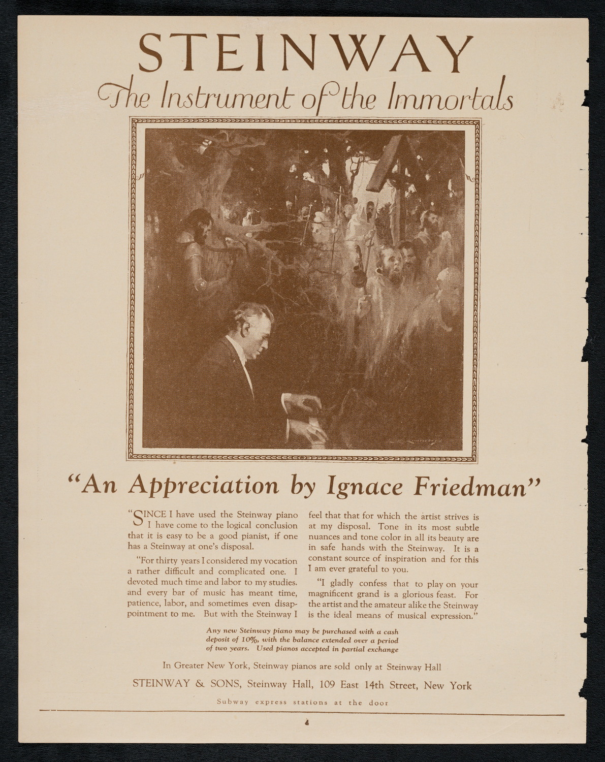 New York Philharmonic, March 21, 1923, program page 4