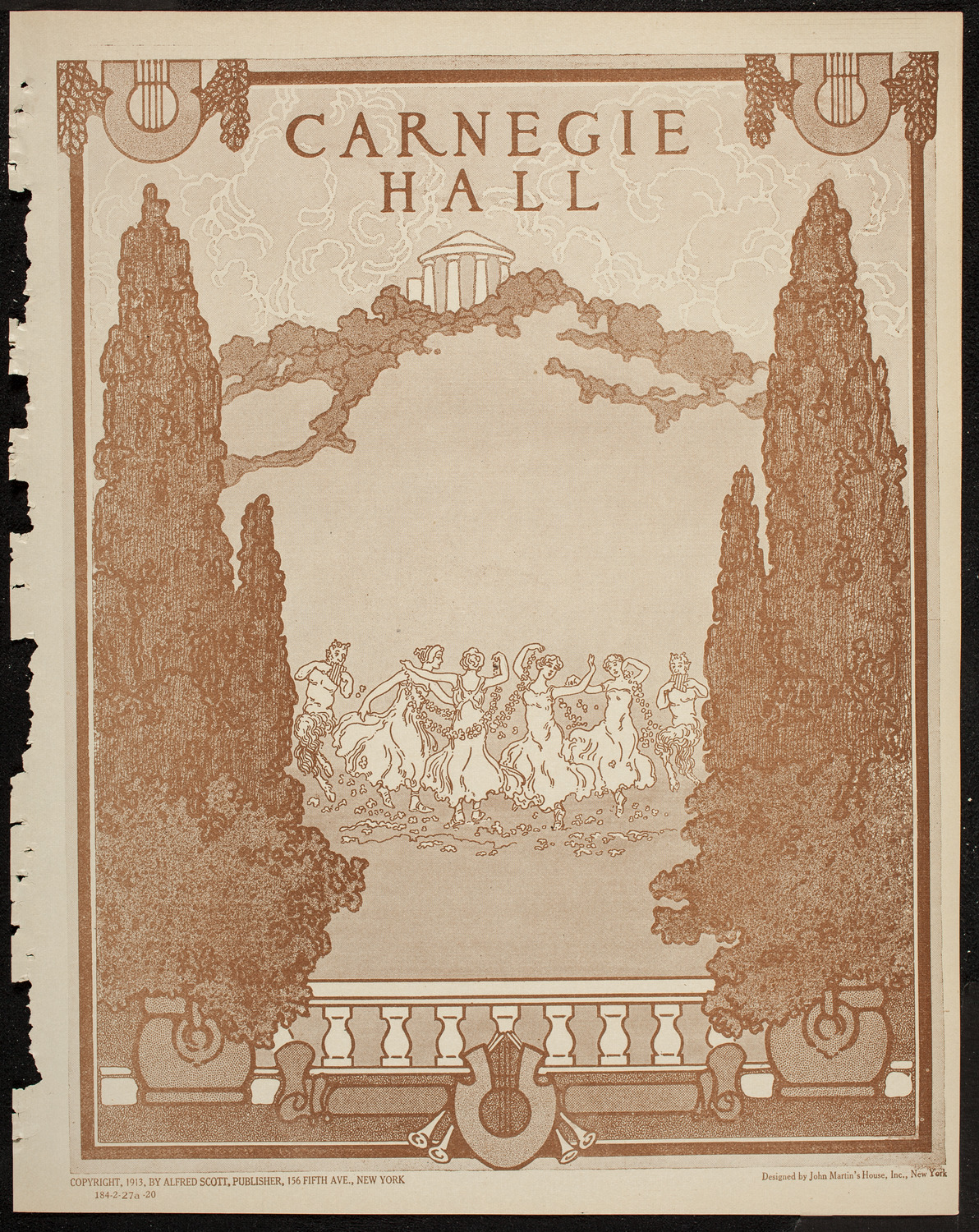 New York Philharmonic, February 27, 1920, program page 1