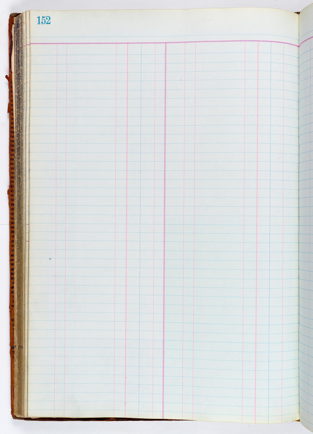 Music Hall Accounting Ledger, volume 1, page 152