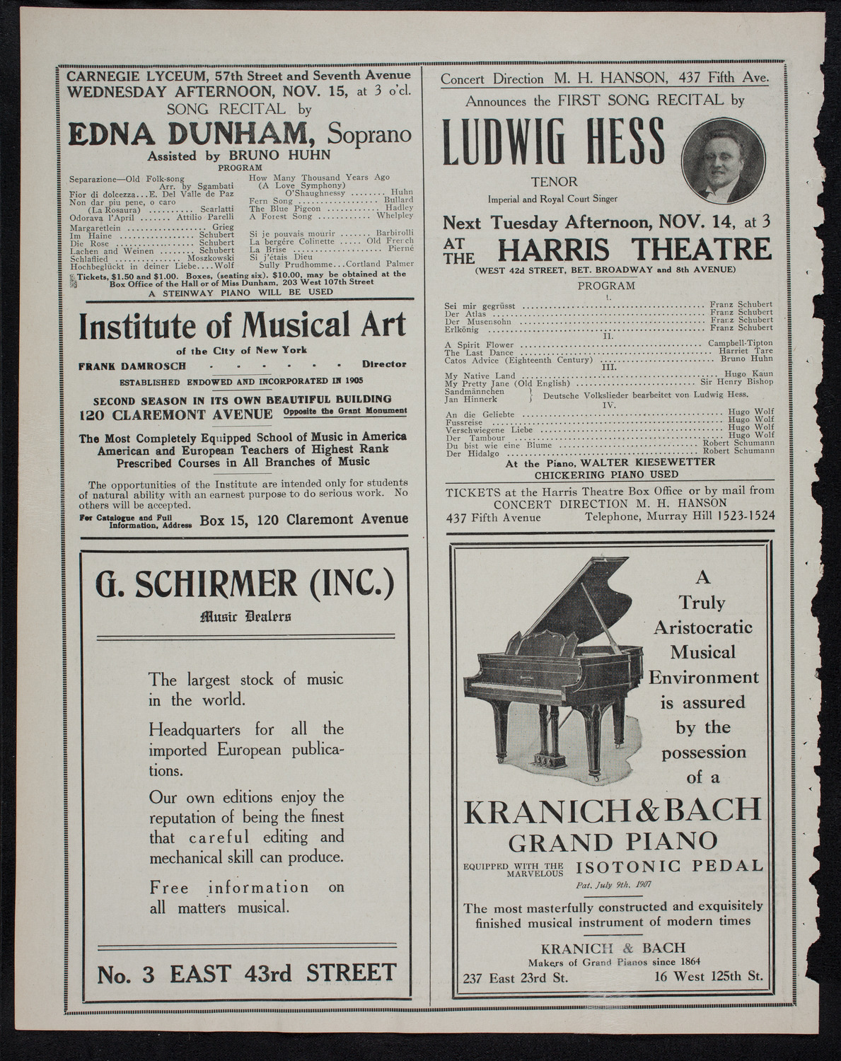 Meeting: The Gaelic League of Ireland, November 10, 1911, program page 6