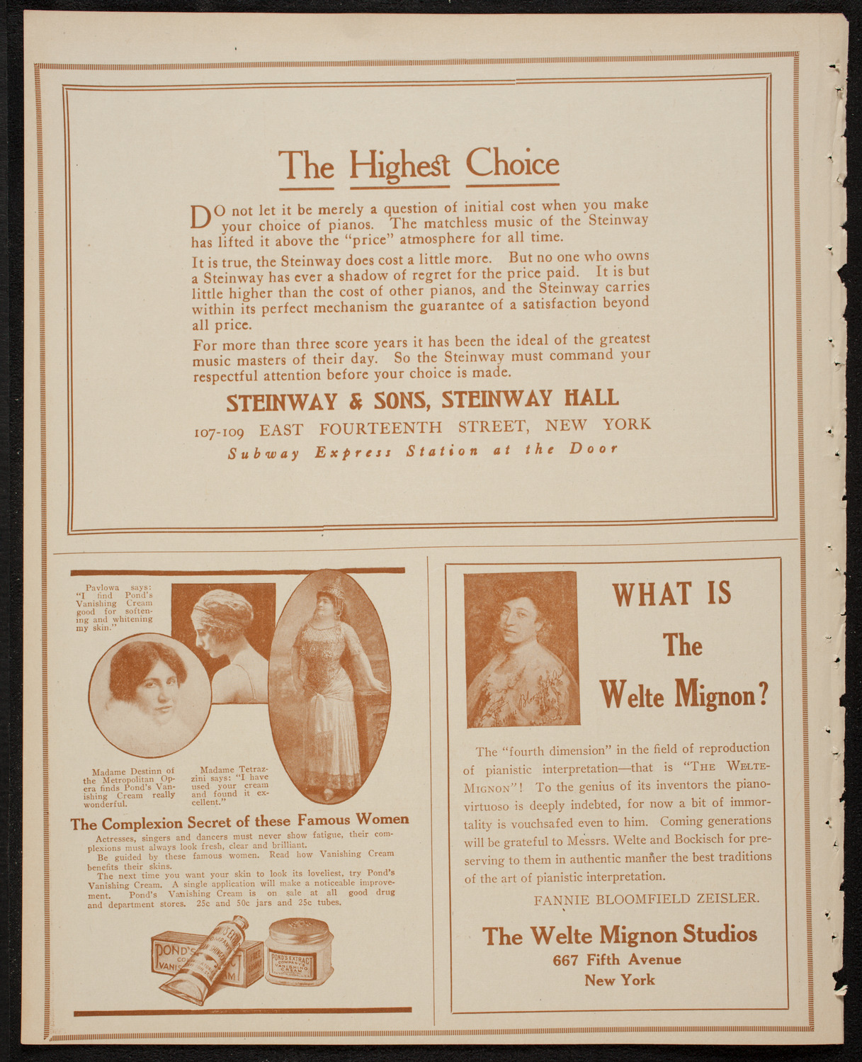 Meeting: The Humanitarian Cult, January 16, 1917, program page 4