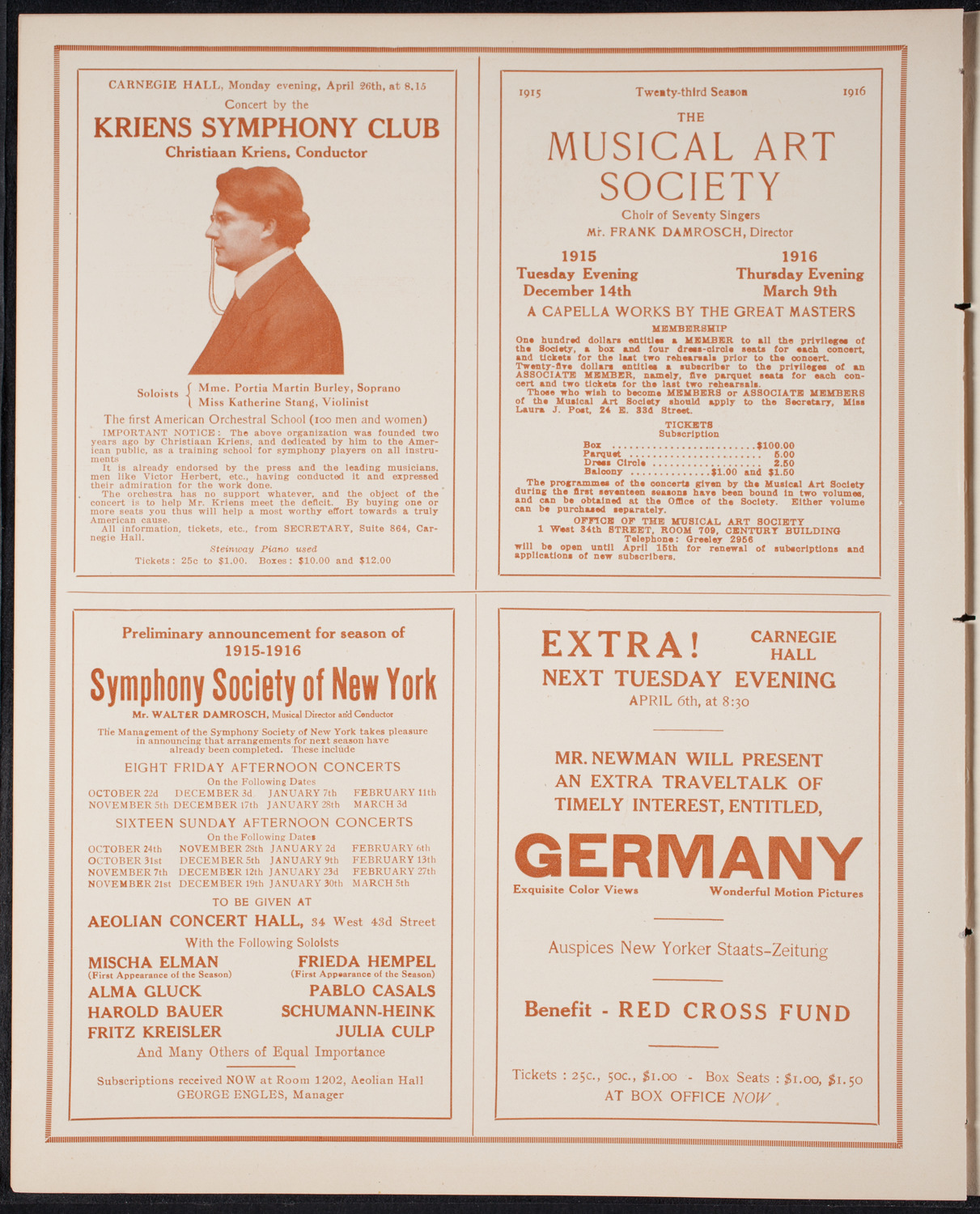 Bismarck Centennial Celebration, March 31, 1915, program page 8