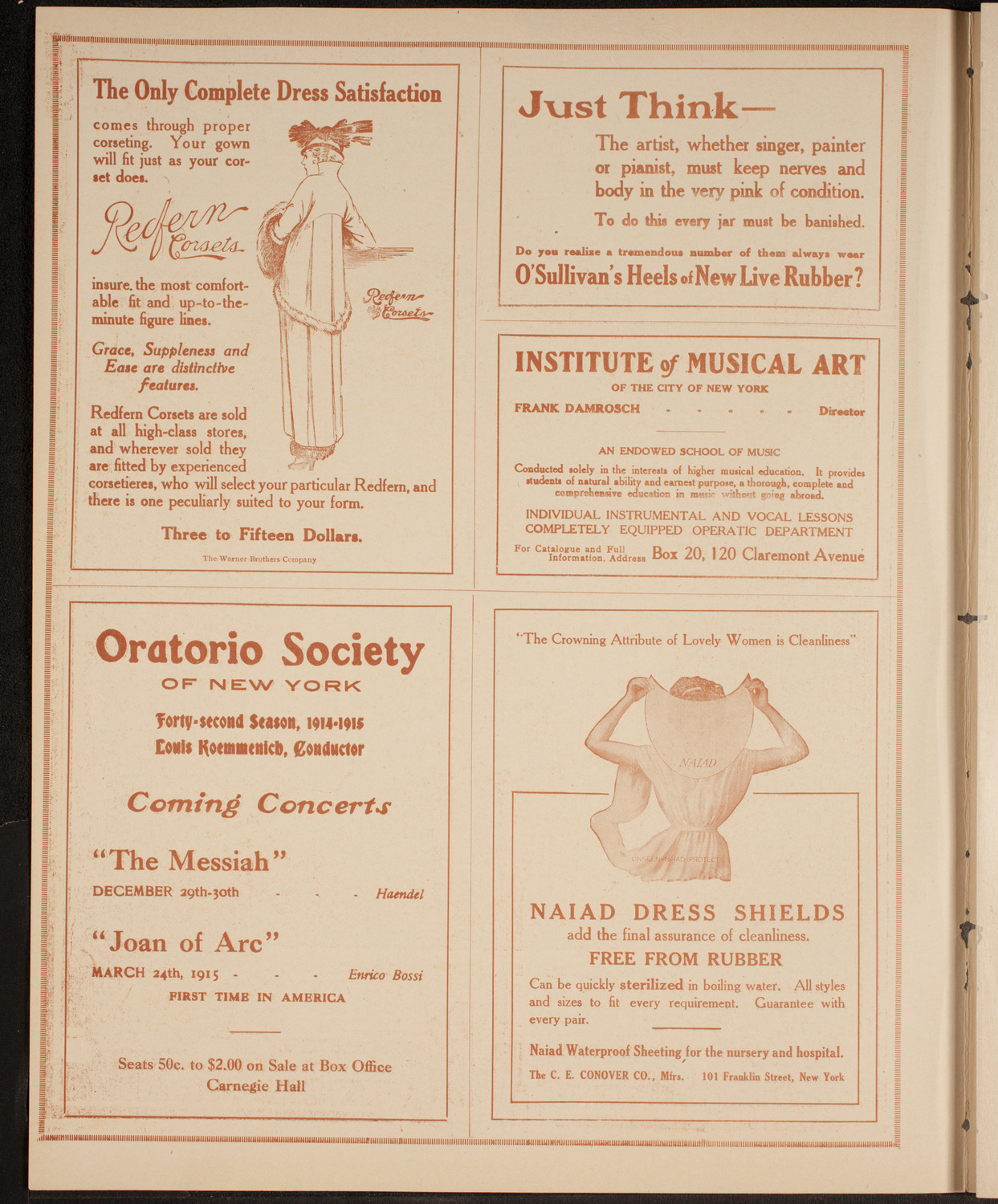 Olive Fremstad, Mezzo-Soprano, December 16, 1914, program page 2