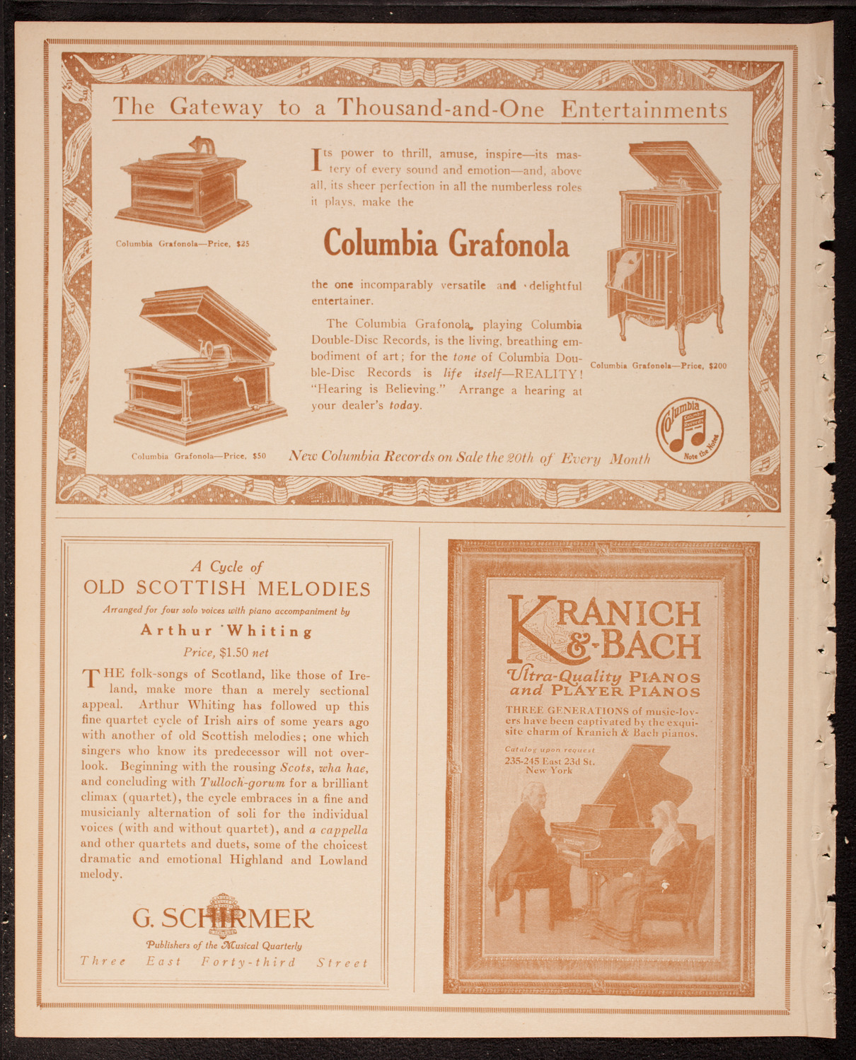 Thomas Egan, Tenor, assisted by Lilian Breton, Soprano, and Frederic Gerard, Violin, April 15, 1917, program page 6