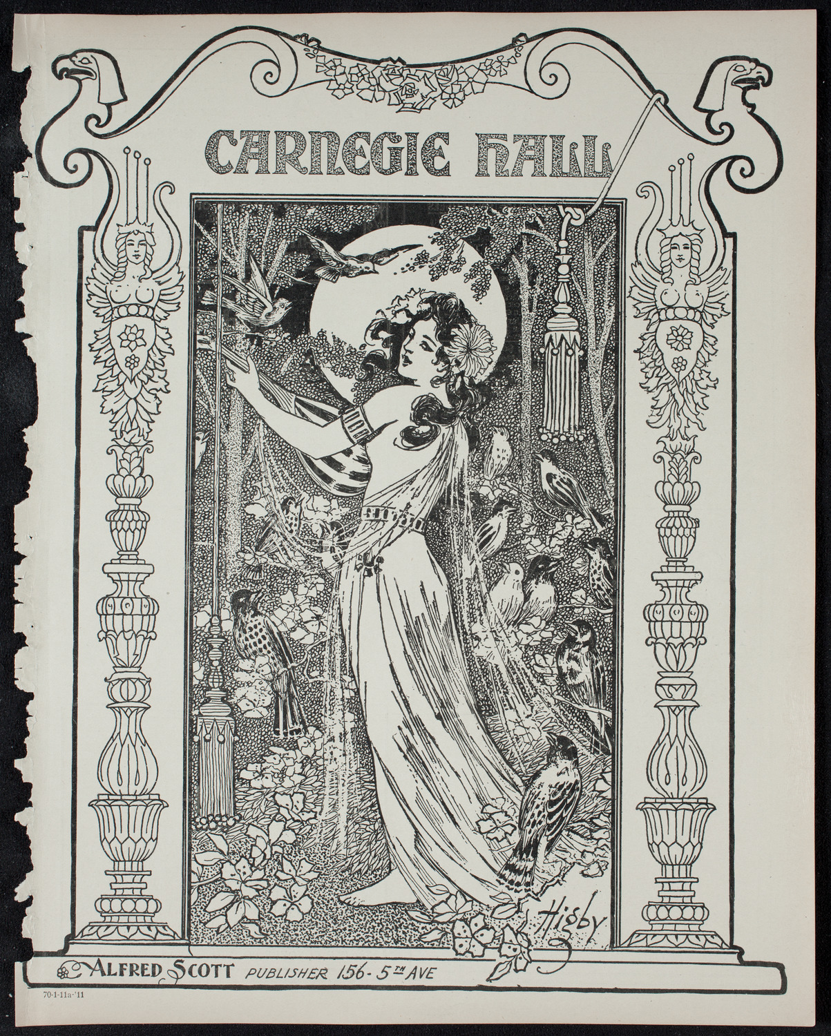 Lillian Nordica, Soprano, with the New York Symphony Orchestra, January 11, 1911, program page 1