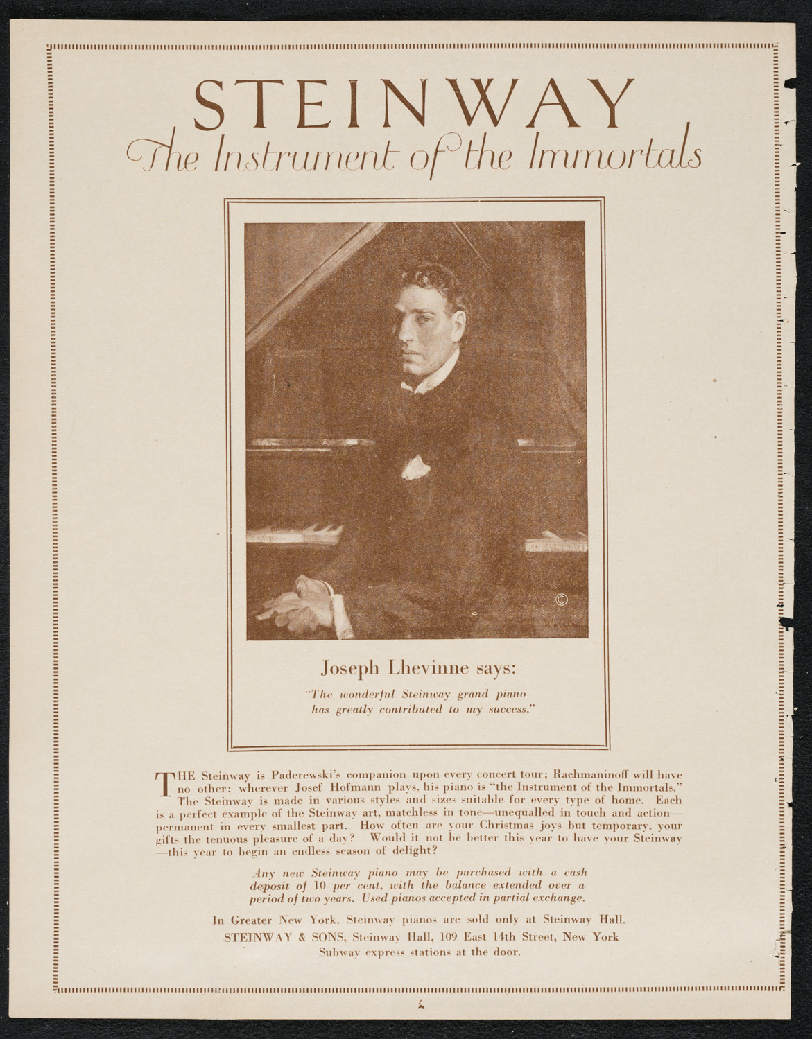 Colin O'More, Tenor, with Sigmund Schwarzenstein, Violin, December 15, 1922, program page 4