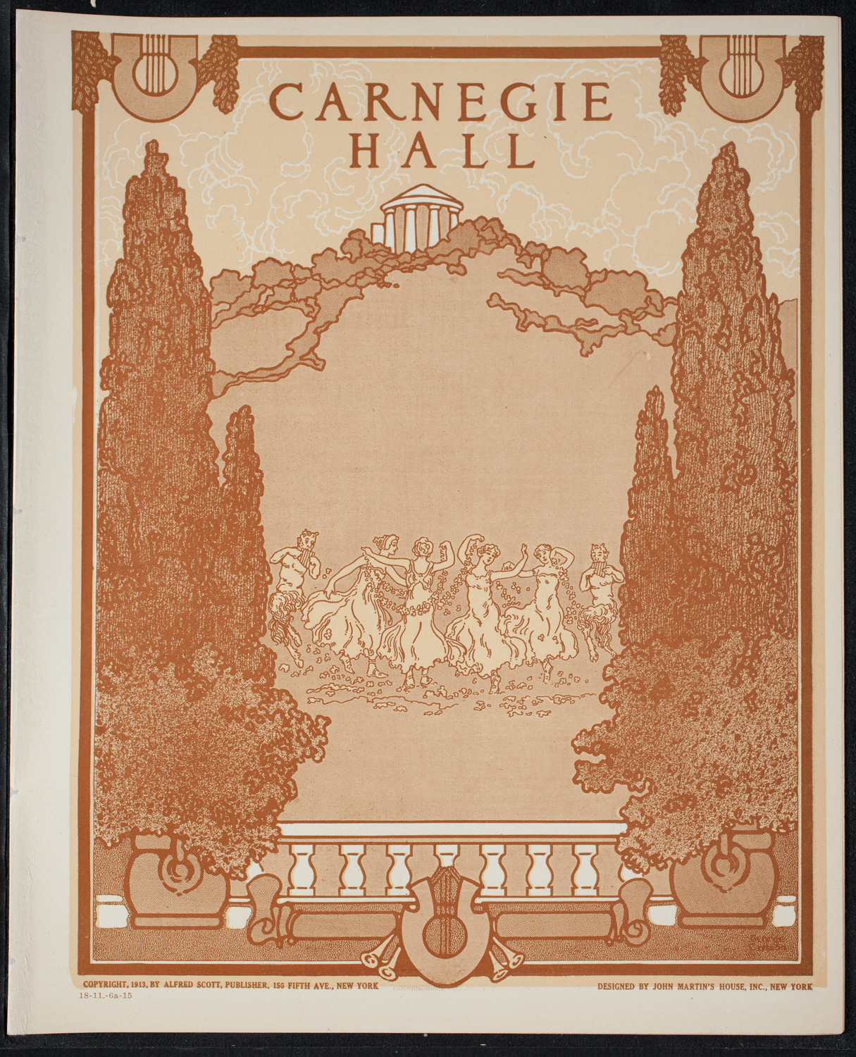 Boston Symphony Orchestra, November 6, 1915, program page 1