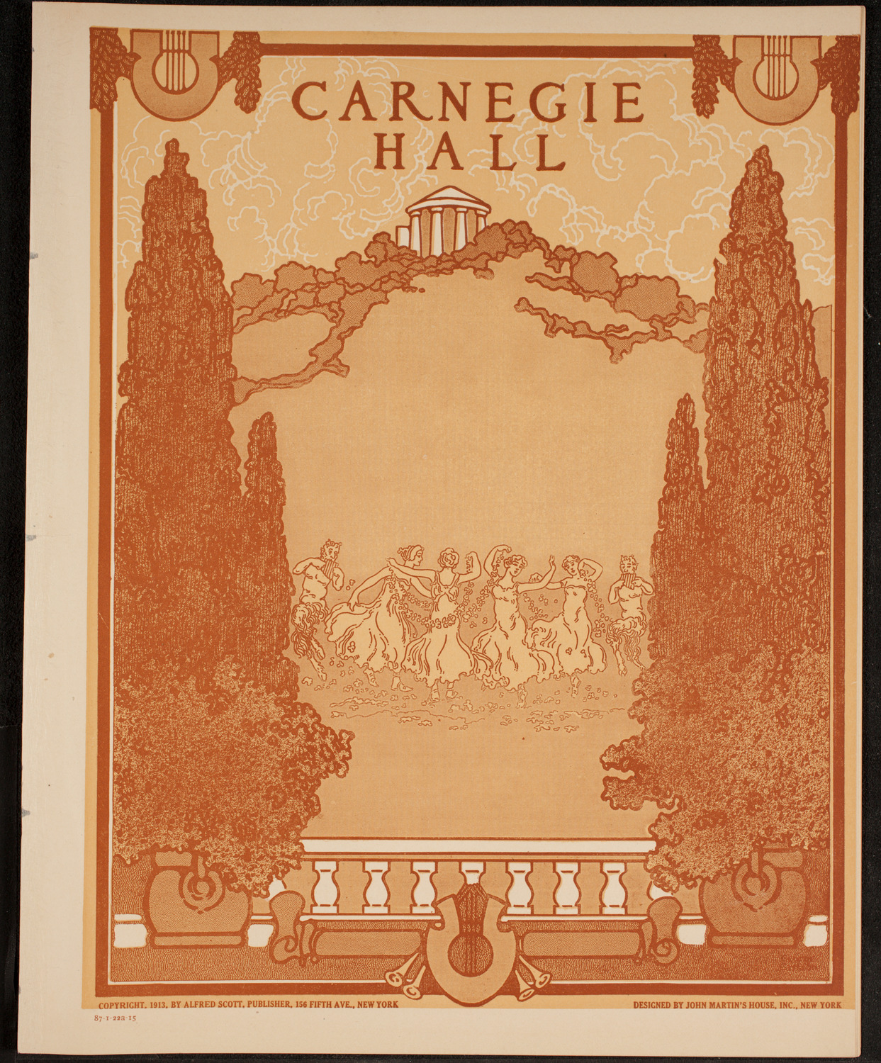 New York Philharmonic, January 22, 1915, program page 1