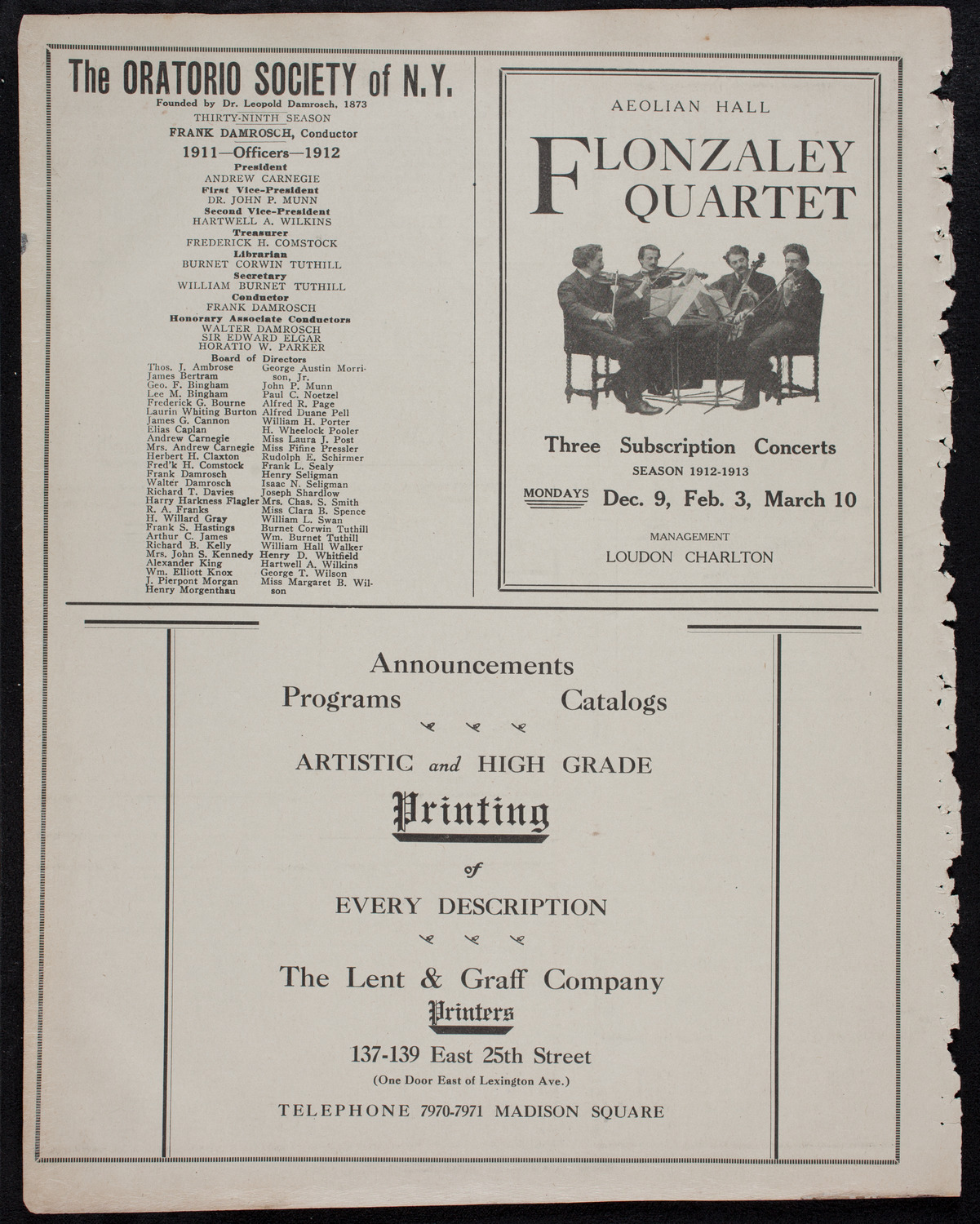 Graduation: Eastman-Gaines School, June 20, 1912, program page 10