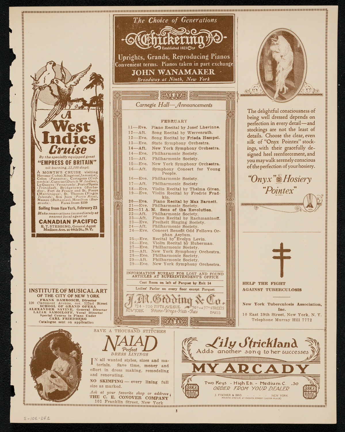 Burton Holmes Travelogue: Obregon's Mexico, February 10, 1924, program page 3