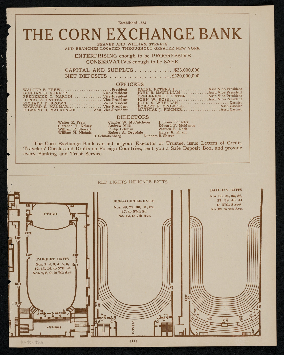 Philadelphia Orchestra, October 20, 1925, program page 11