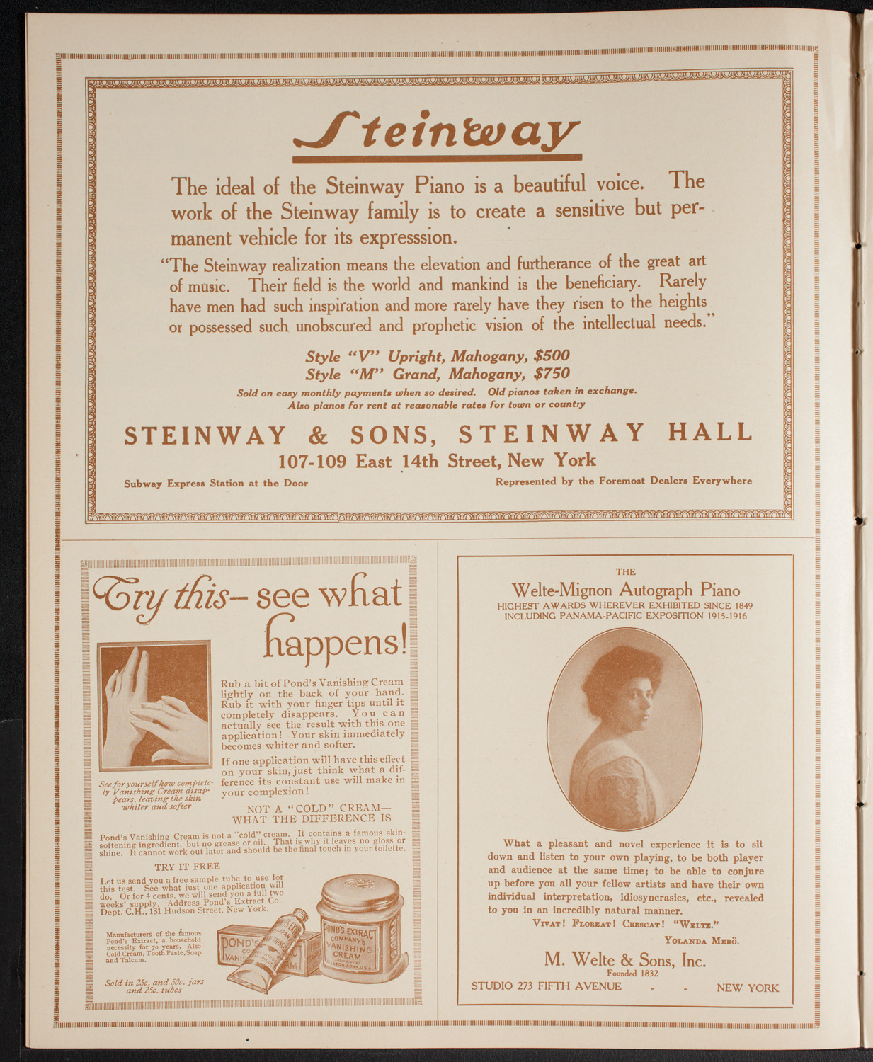 Boston Symphony Orchestra, February 19, 1916, program page 4