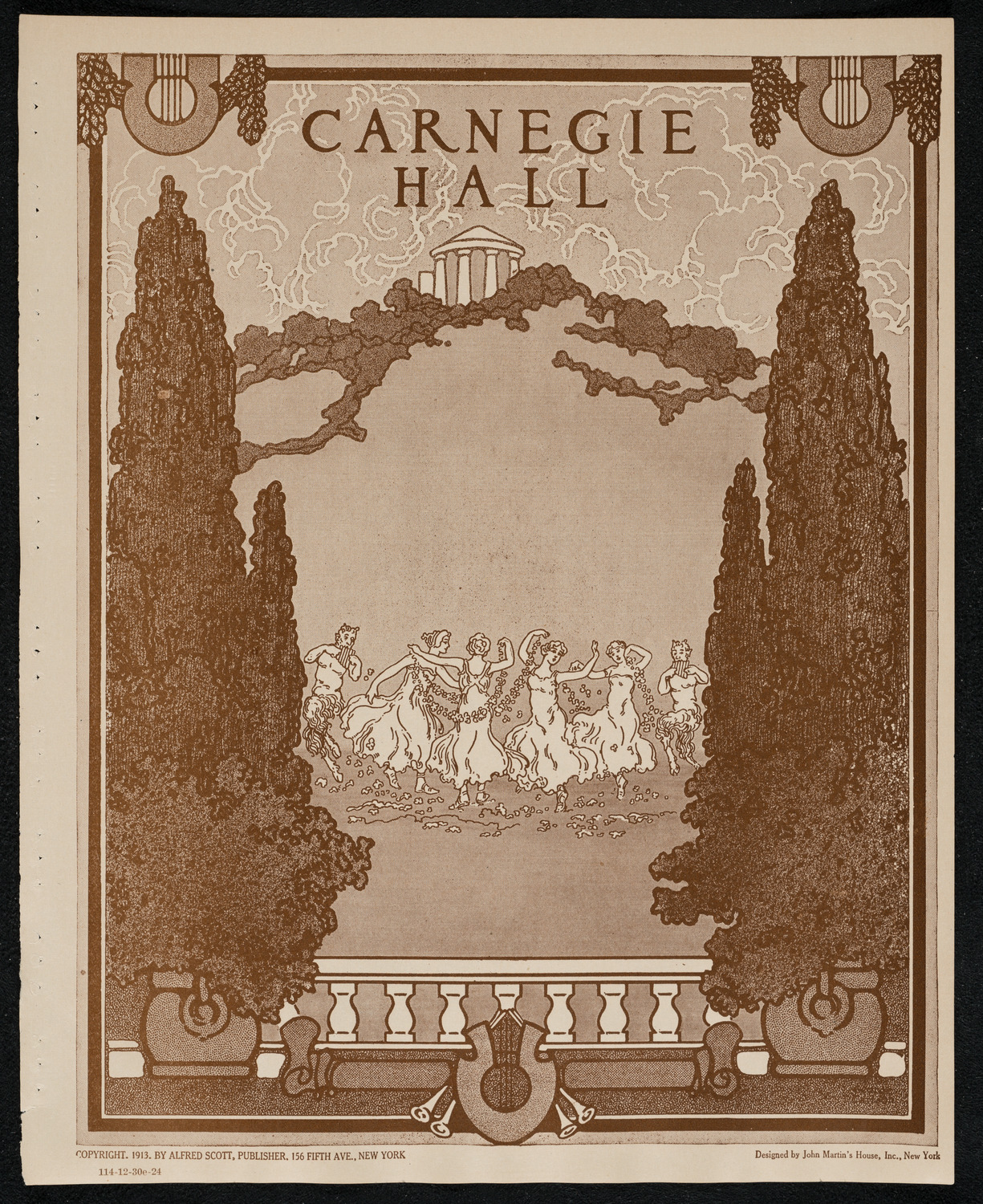 Schola Cantorum of New York, December 30, 1924, program page 1