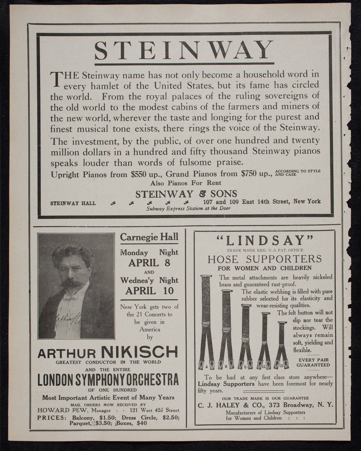 Burton Holmes Travelogue: South America, January 22, 1912, program page 4