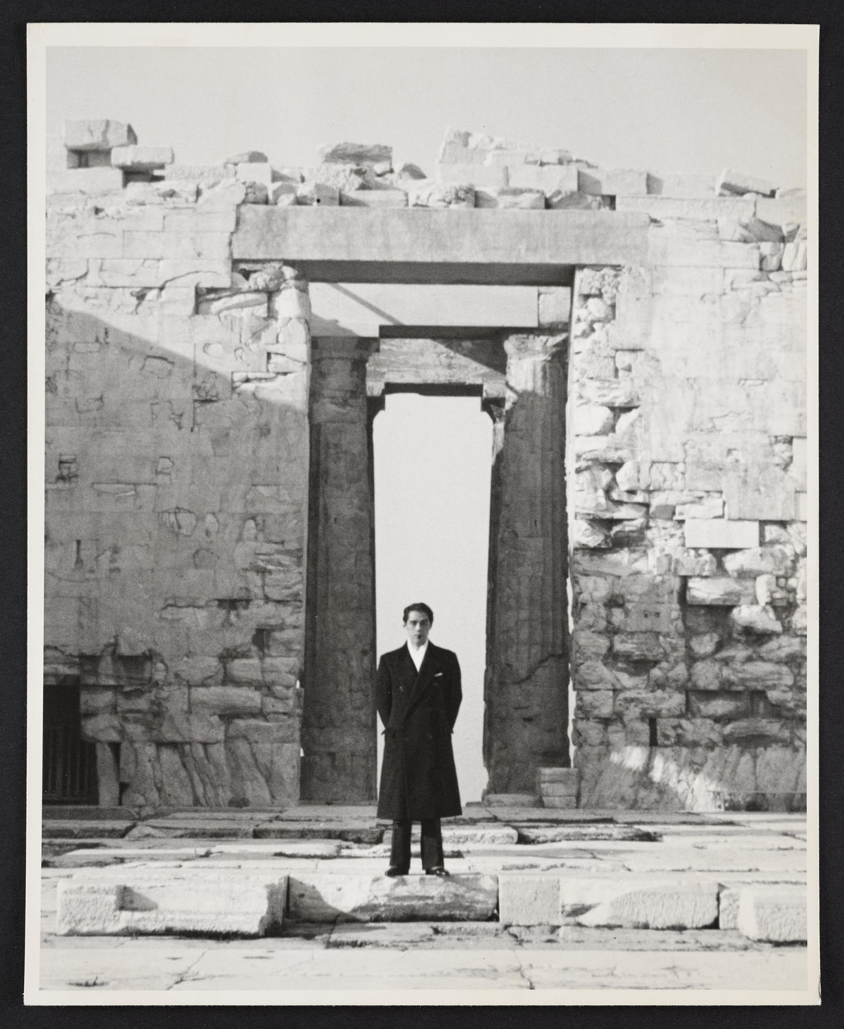 Yeichi Nimura at the Parthenon, 1936