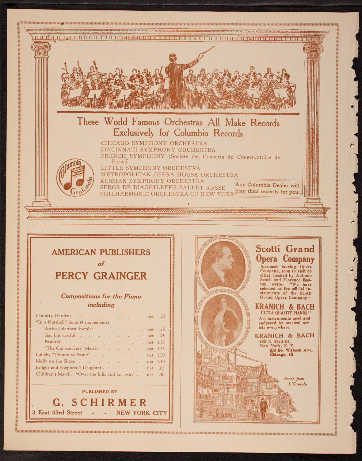 Philadelphia Orchestra, December 2, 1919, program page 6