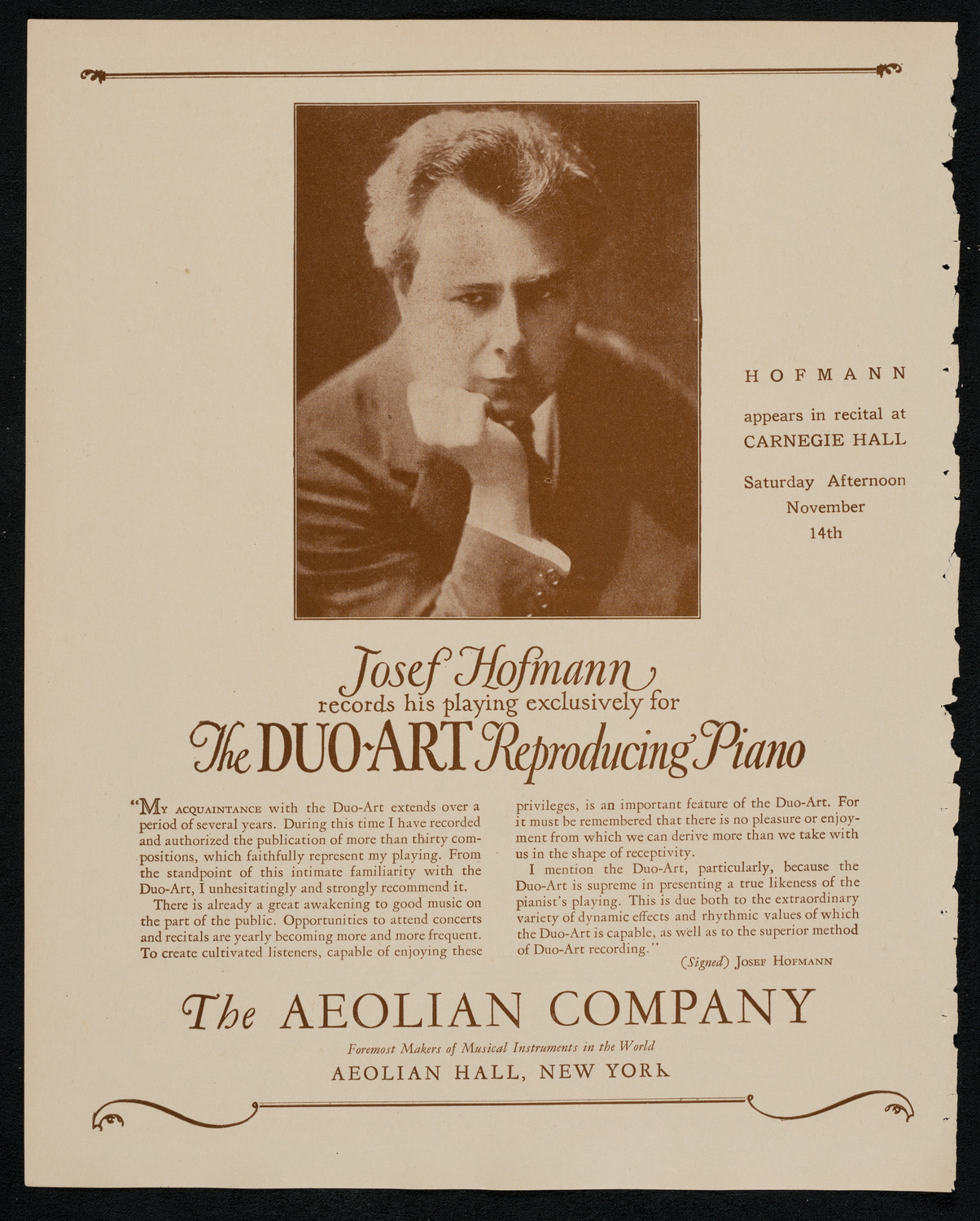 New York Philharmonic, November 12, 1925, program page 2