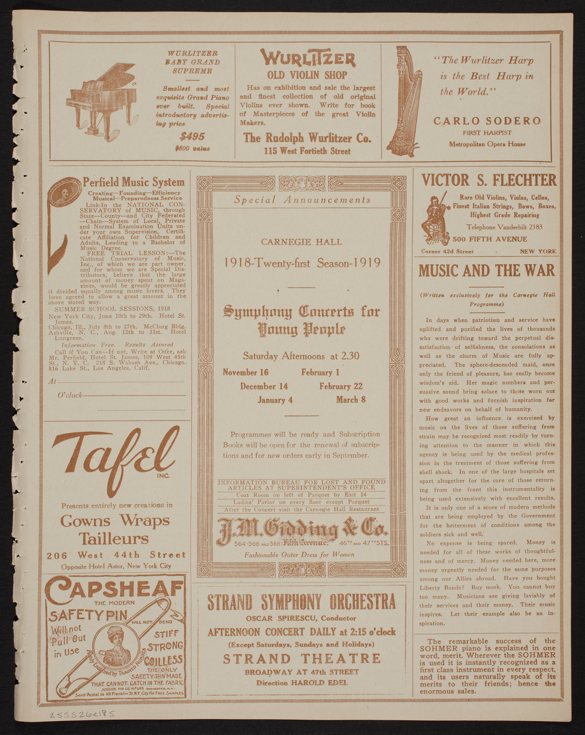 British Empire Day Celebration, May 26, 1918, program page 9