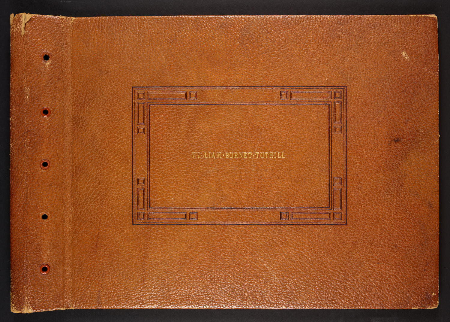 William Burnet Tuthill Scrapbook, front cover