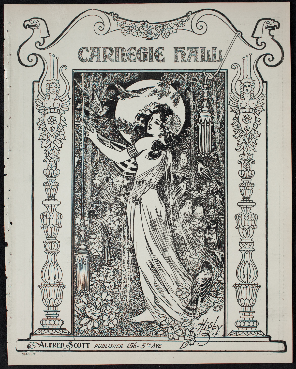 New York Philharmonic, January 31, 1911, program page 1