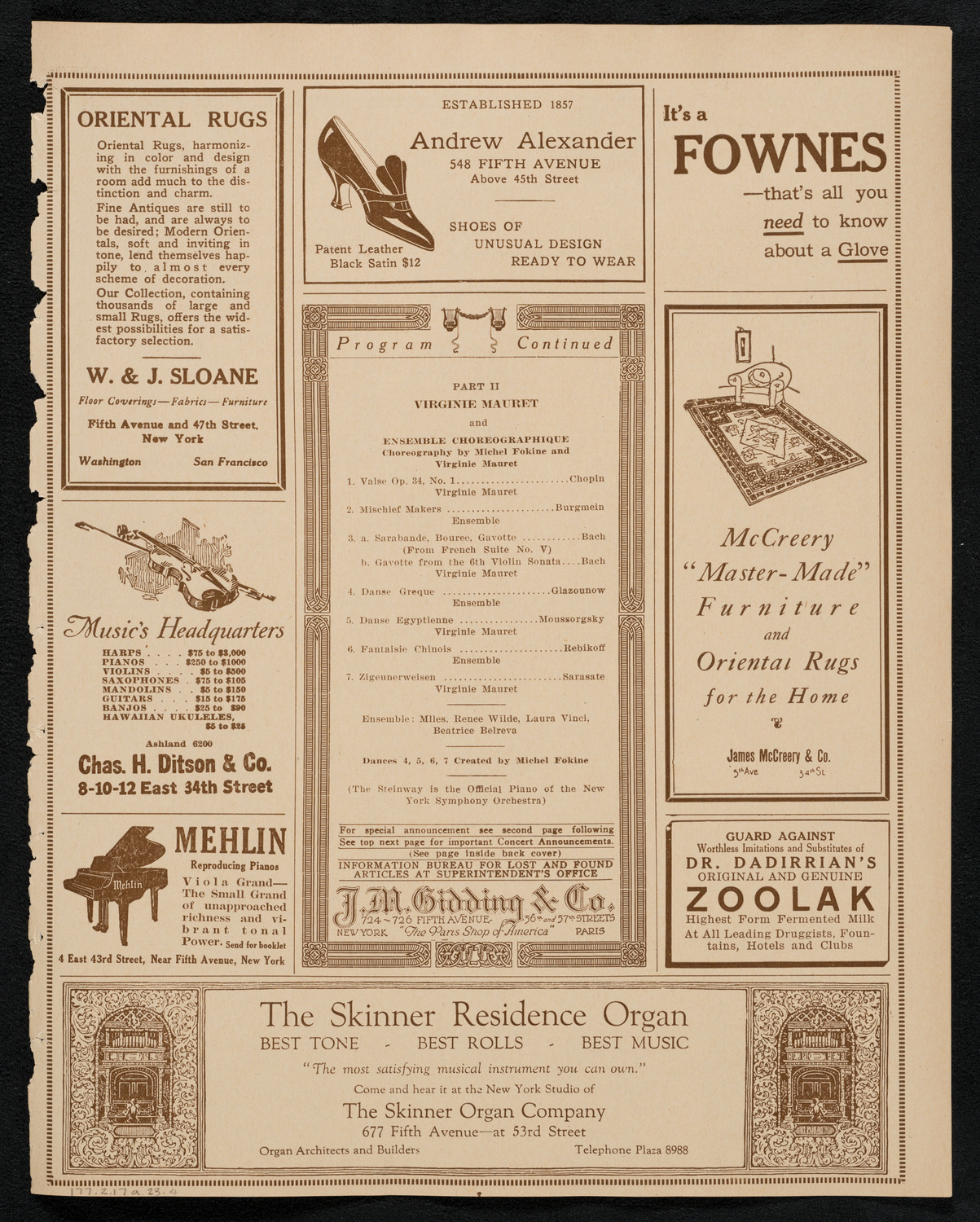 Symphony Concert for Young People, February 17, 1923, program page 7