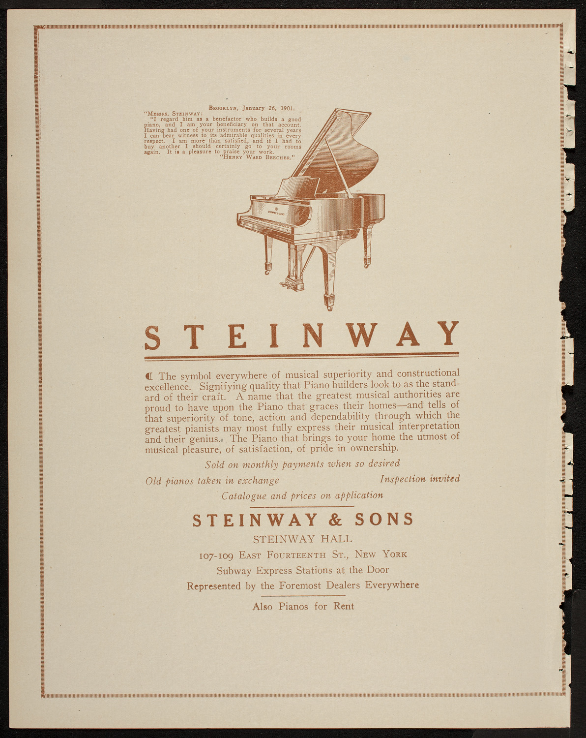 Cantor Zavel Kwartin, Baritone, May 9, 1920, program page 4