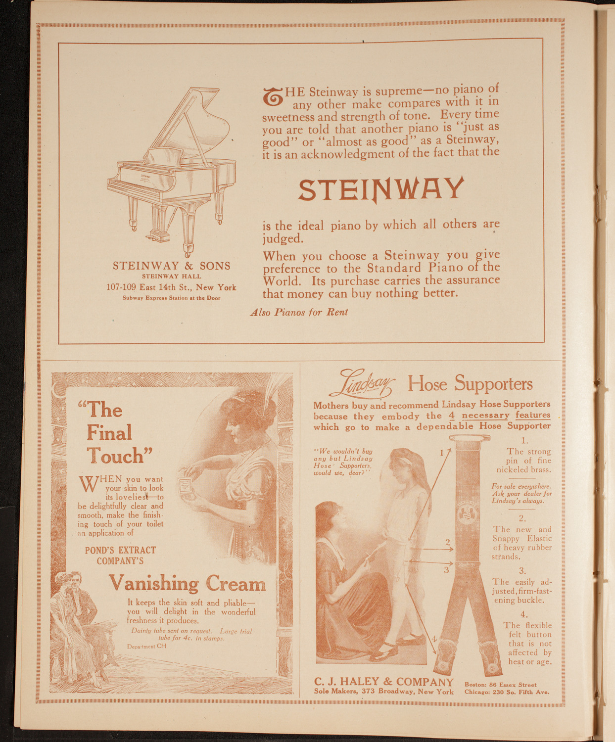New York Philharmonic, November 20, 1914, program page 4