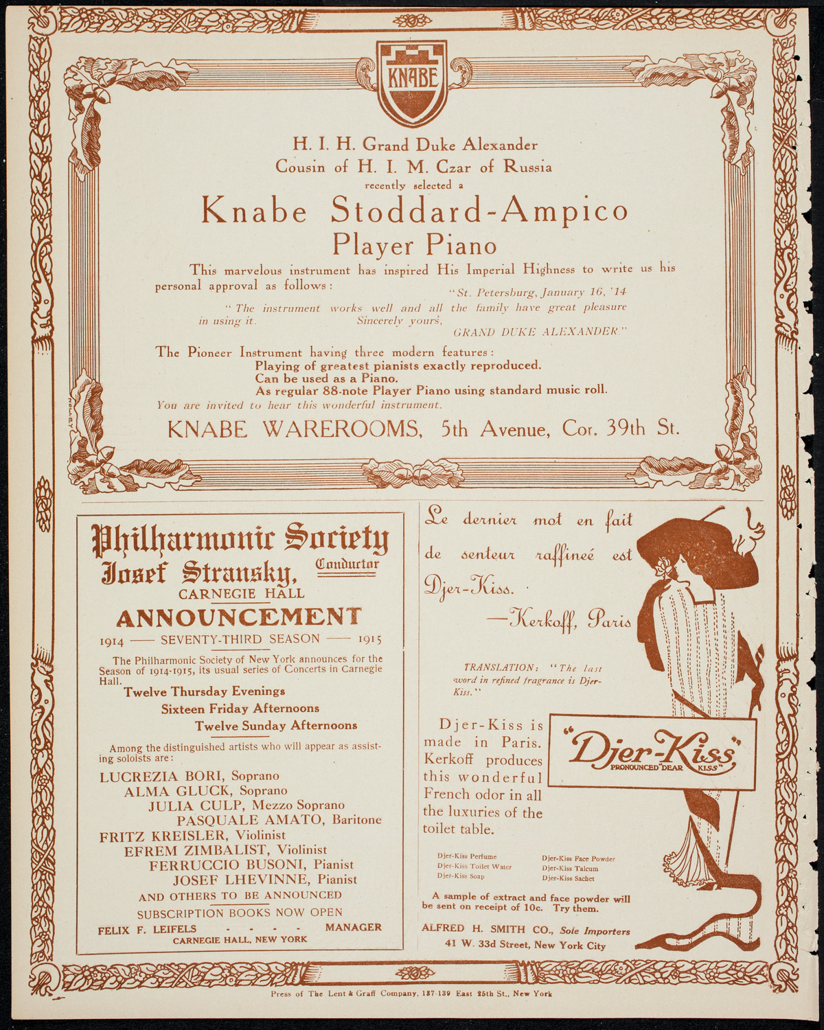Intercollegiate Glee Club Contest, May 9, 1914, program page 12