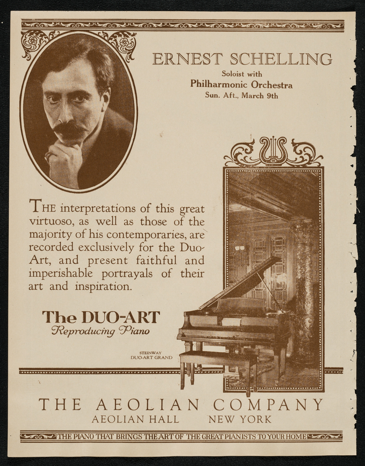 New York Philharmonic, March 9, 1924, program page 2