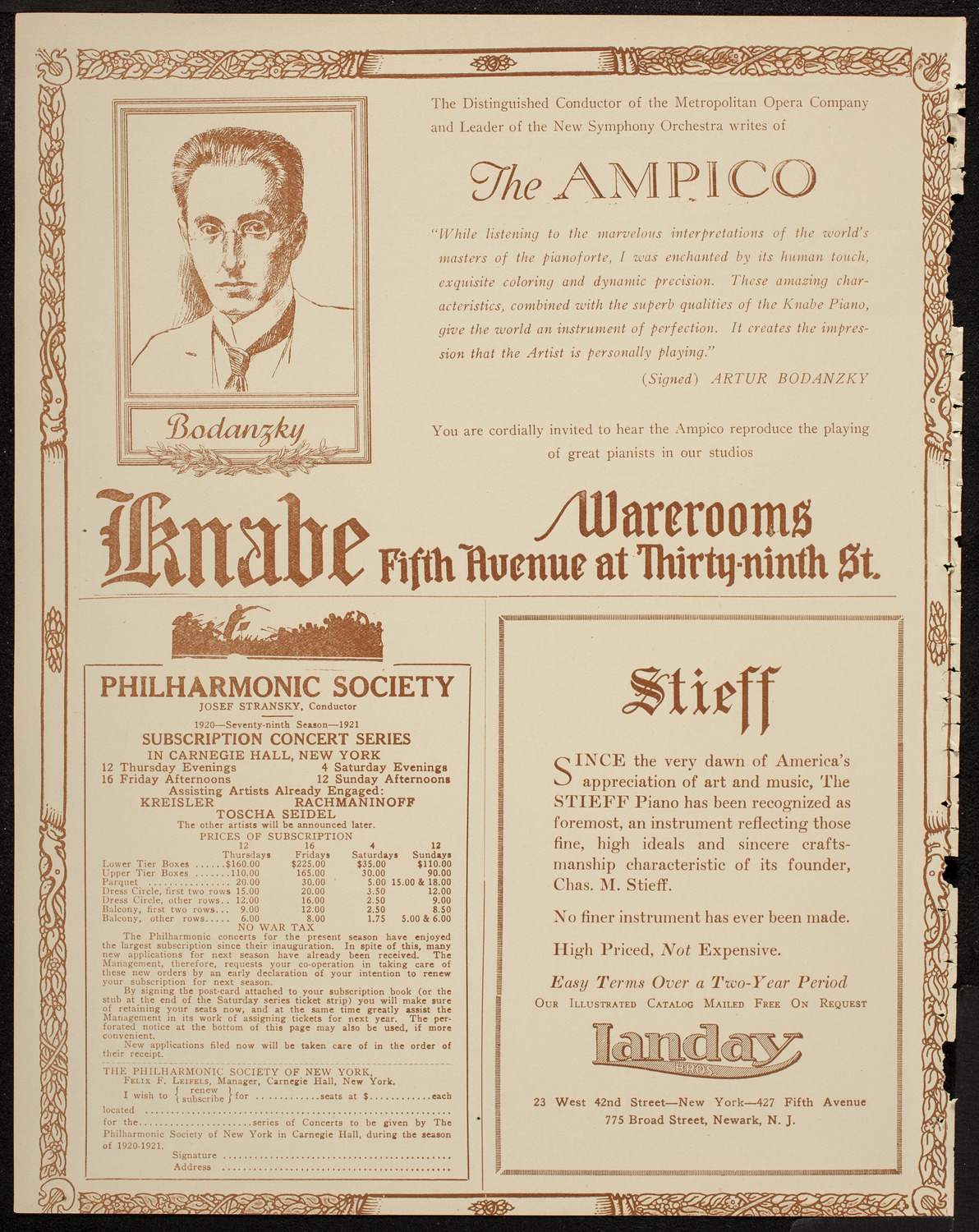 Isadora Duncan Dancers, May 12, 1920, program page 12