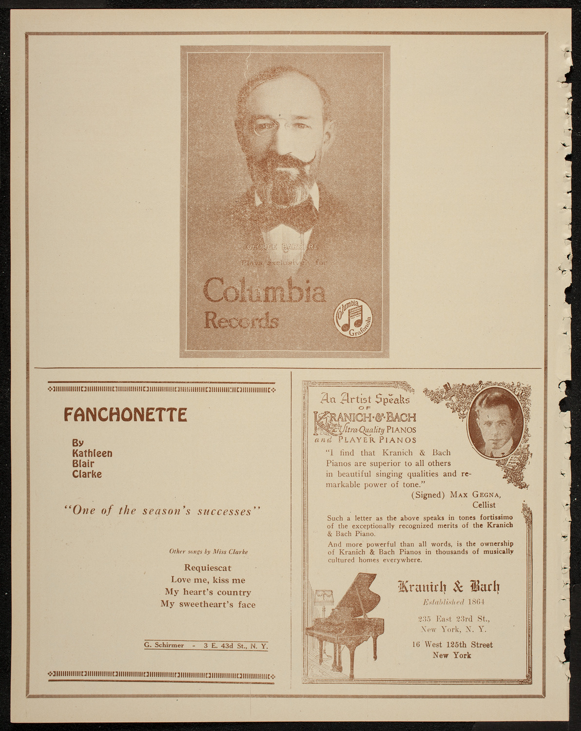 Adolph Bolm Ballet Intime, March 17, 1920, program page 6