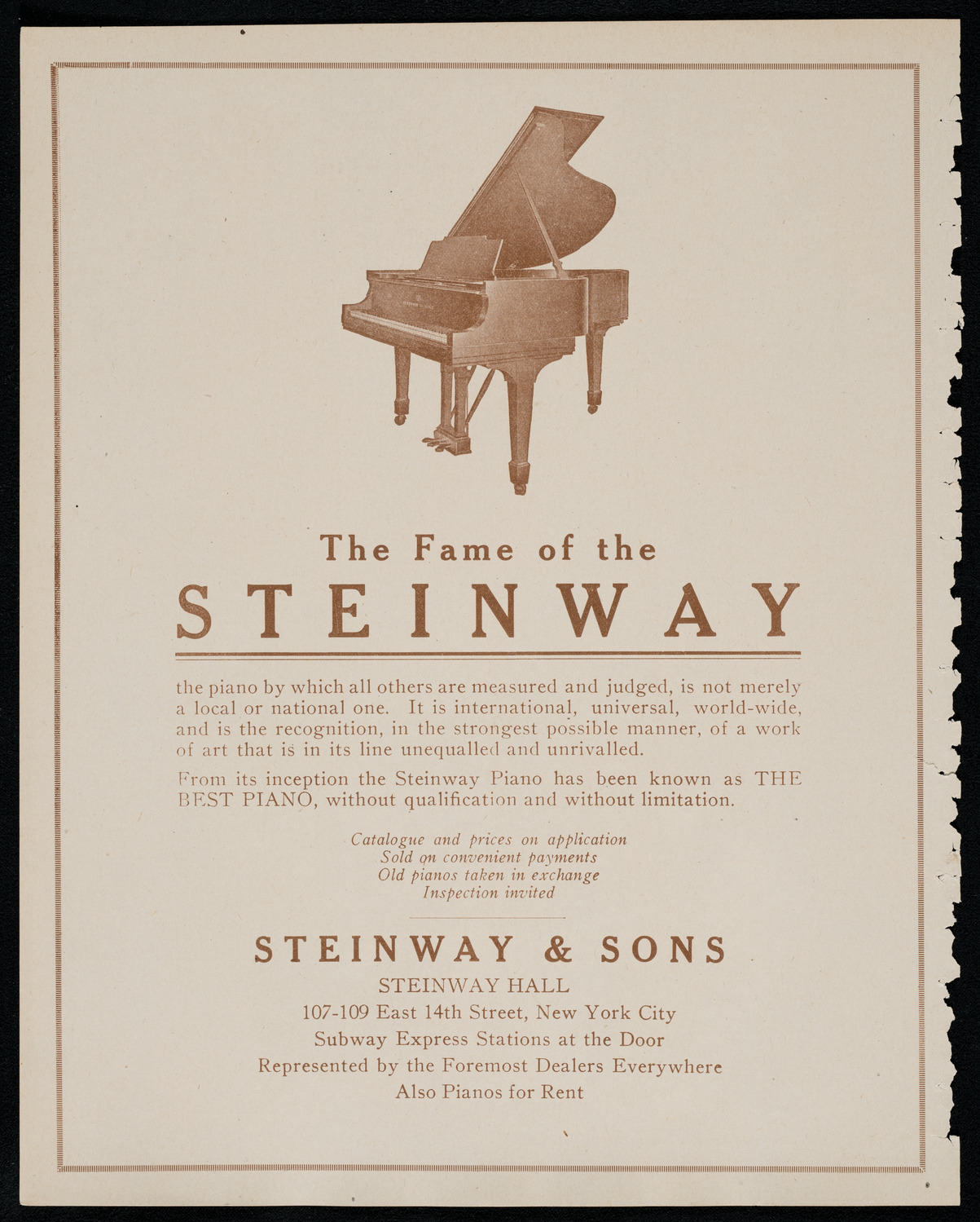 Ervin Nyiregyházi, Piano, November 7, 1920, program page 4