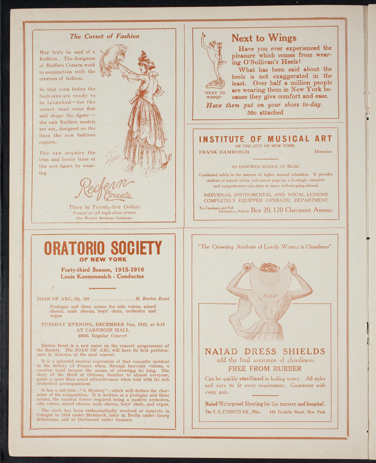 New York Philharmonic, March 25, 1915, program page 2