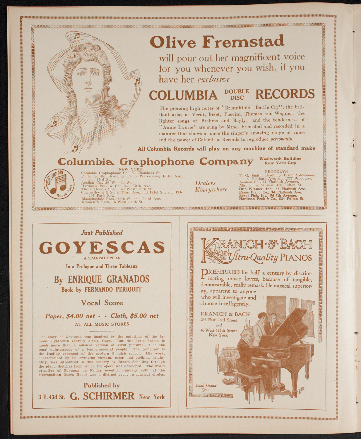 New York Philharmonic, February 5, 1916, program page 6