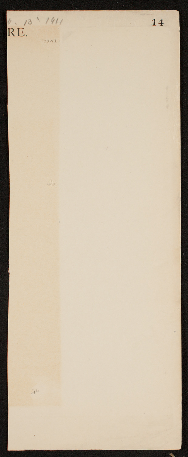 Luisa Tetrazzini, Soprano, March 6, 1911, program page 14