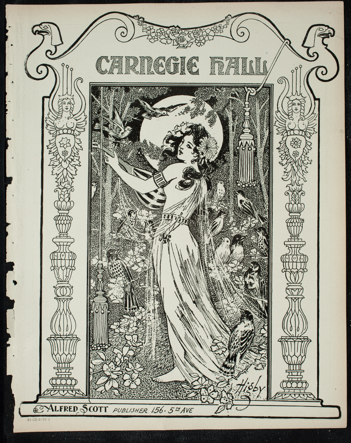 Volpe Symphony Society of New York, December 4, 1910, program page 1