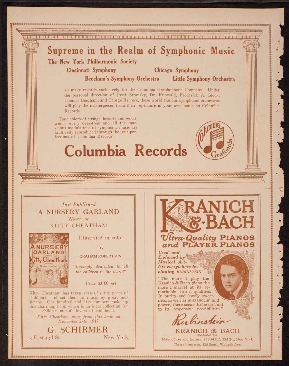 Meeting: The Humanitarian Cult, November 20, 1917, program page 6