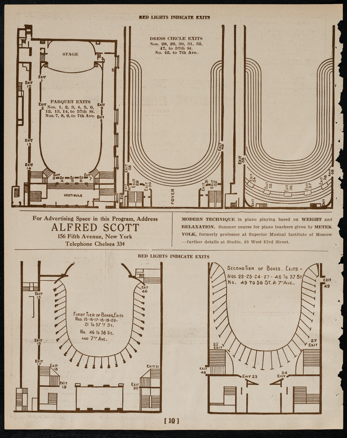 New York Philharmonic, March 9, 1922, program page 10