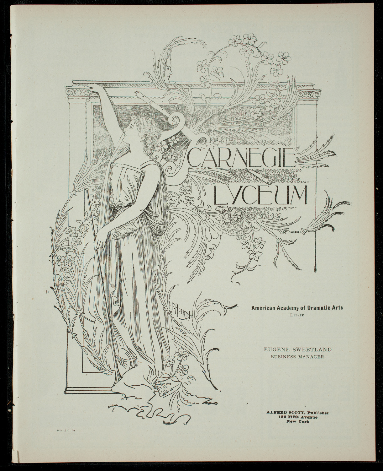 Students of Angelo Carames, May 6, 1904, program page 1