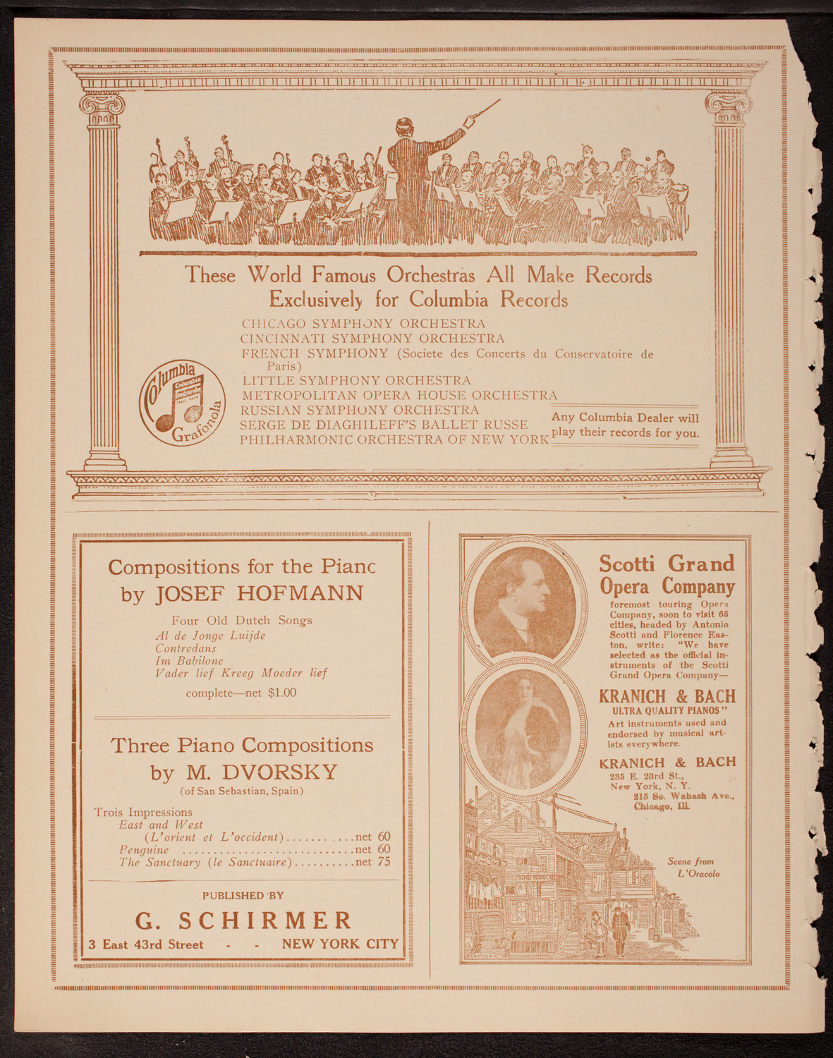 New Symphony Orchestra, November 25, 1919, program page 6