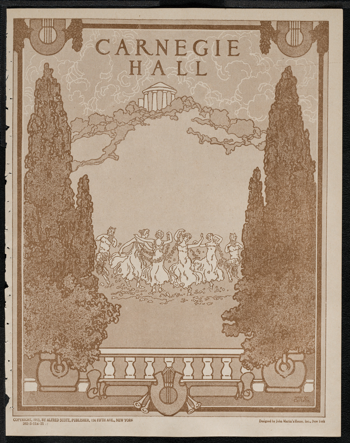 New York Philharmonic, March 11, 1921, program page 1