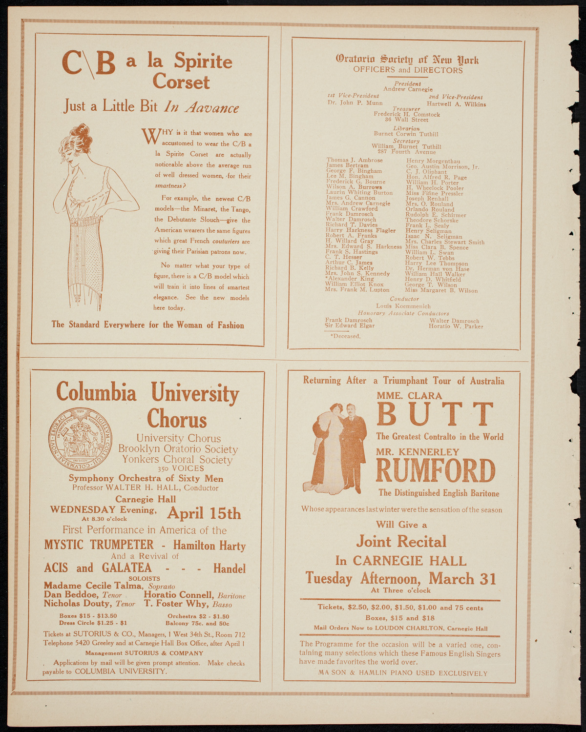 People's Symphony Concert, March 29, 1914, program page 8