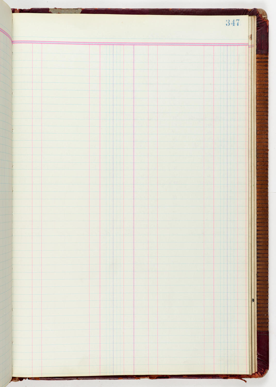 Music Hall Accounting Ledger Journal, volume 6, page 347