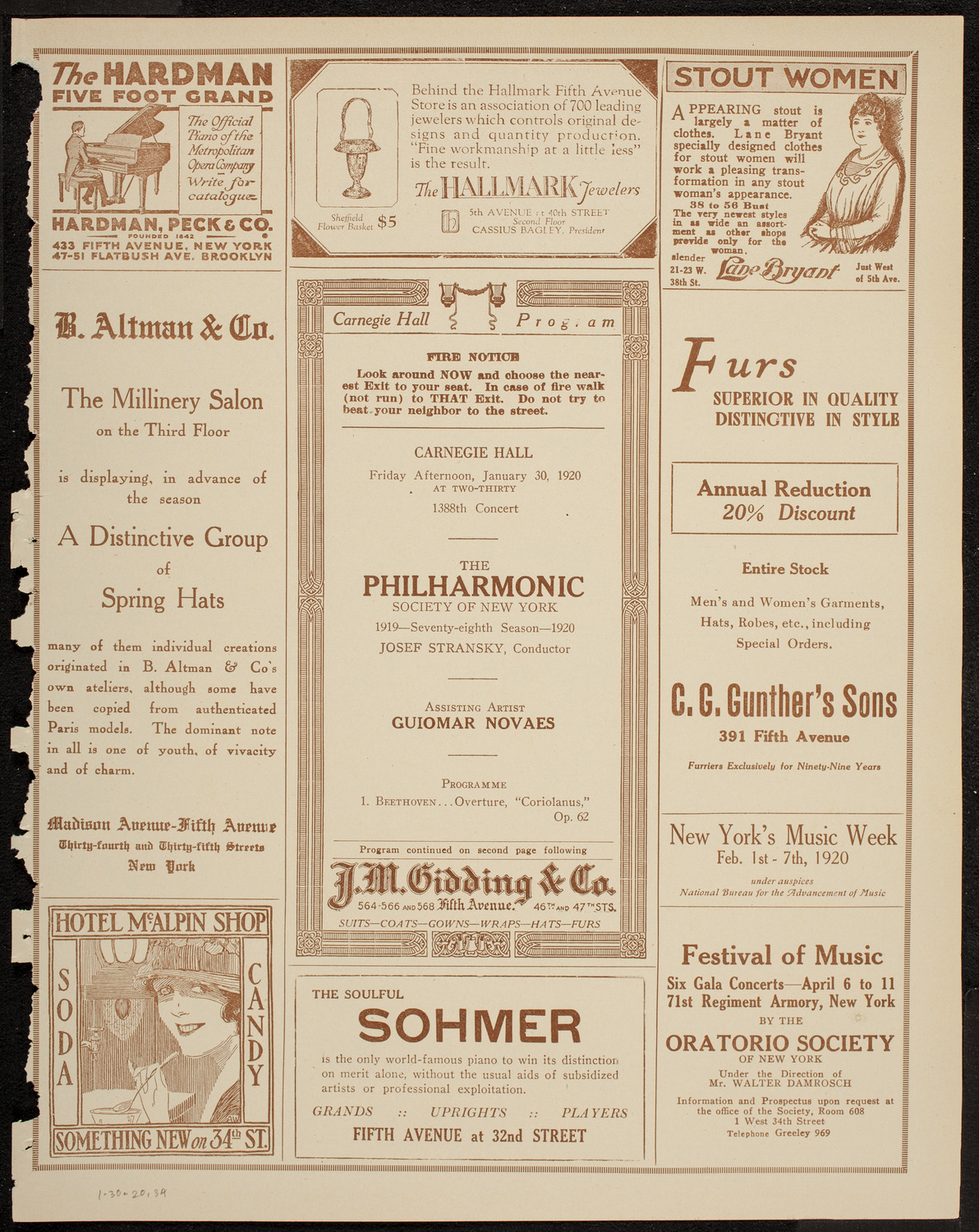 Mecca Temple Ceremonial Session, January 30, 1920, program page 5