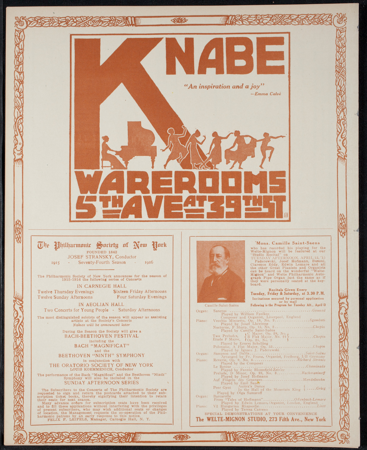 New York Banks' Glee Club, April 10, 1915, program page 12