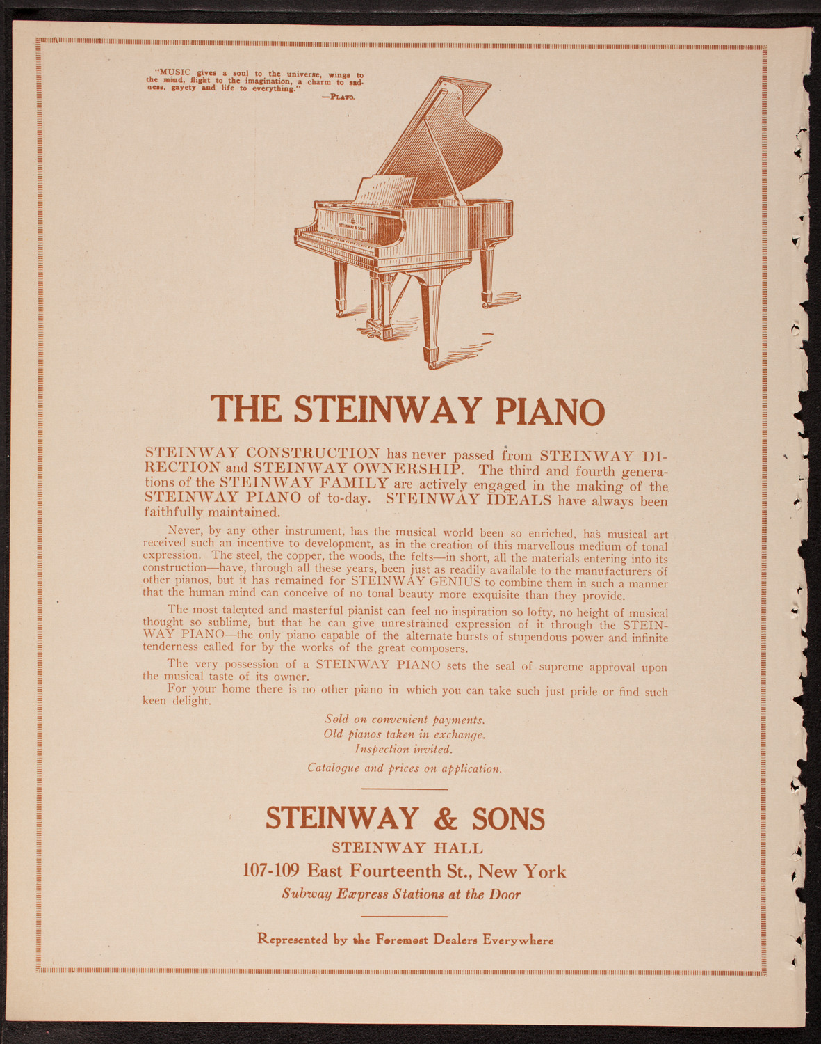 Philadelphia Orchestra, December 2, 1919, program page 4