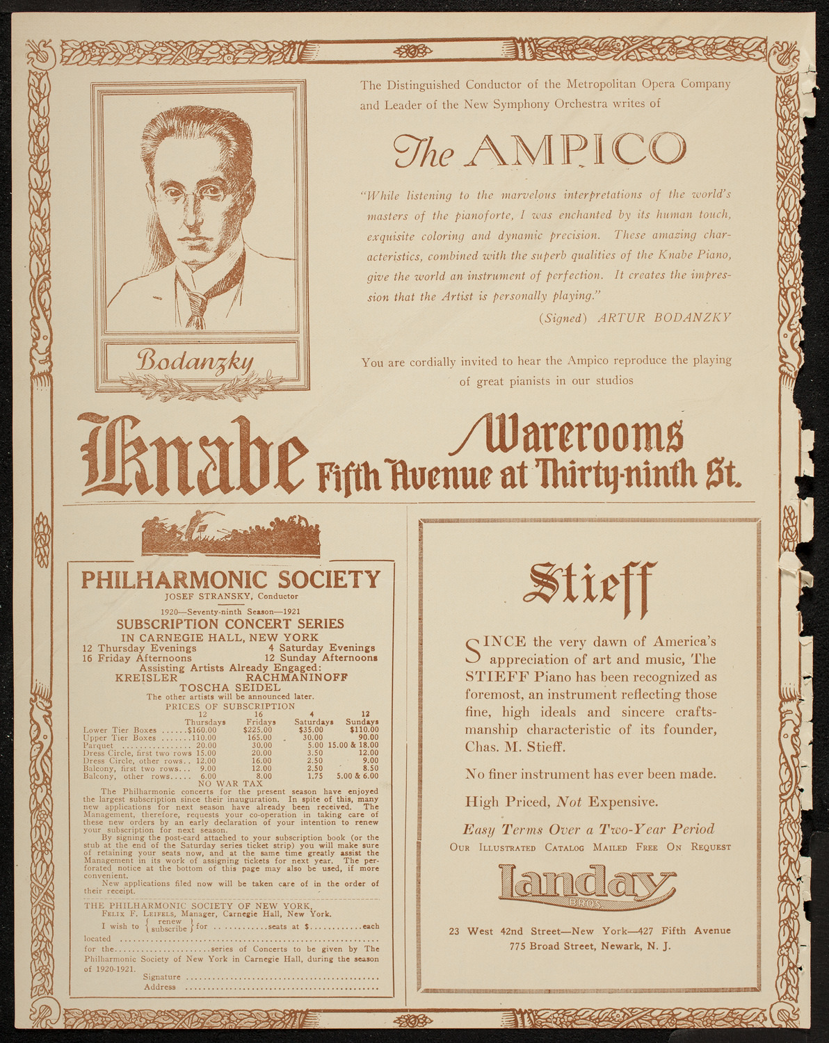 Isadora Duncan Dancers, May 15, 1920, program page 12