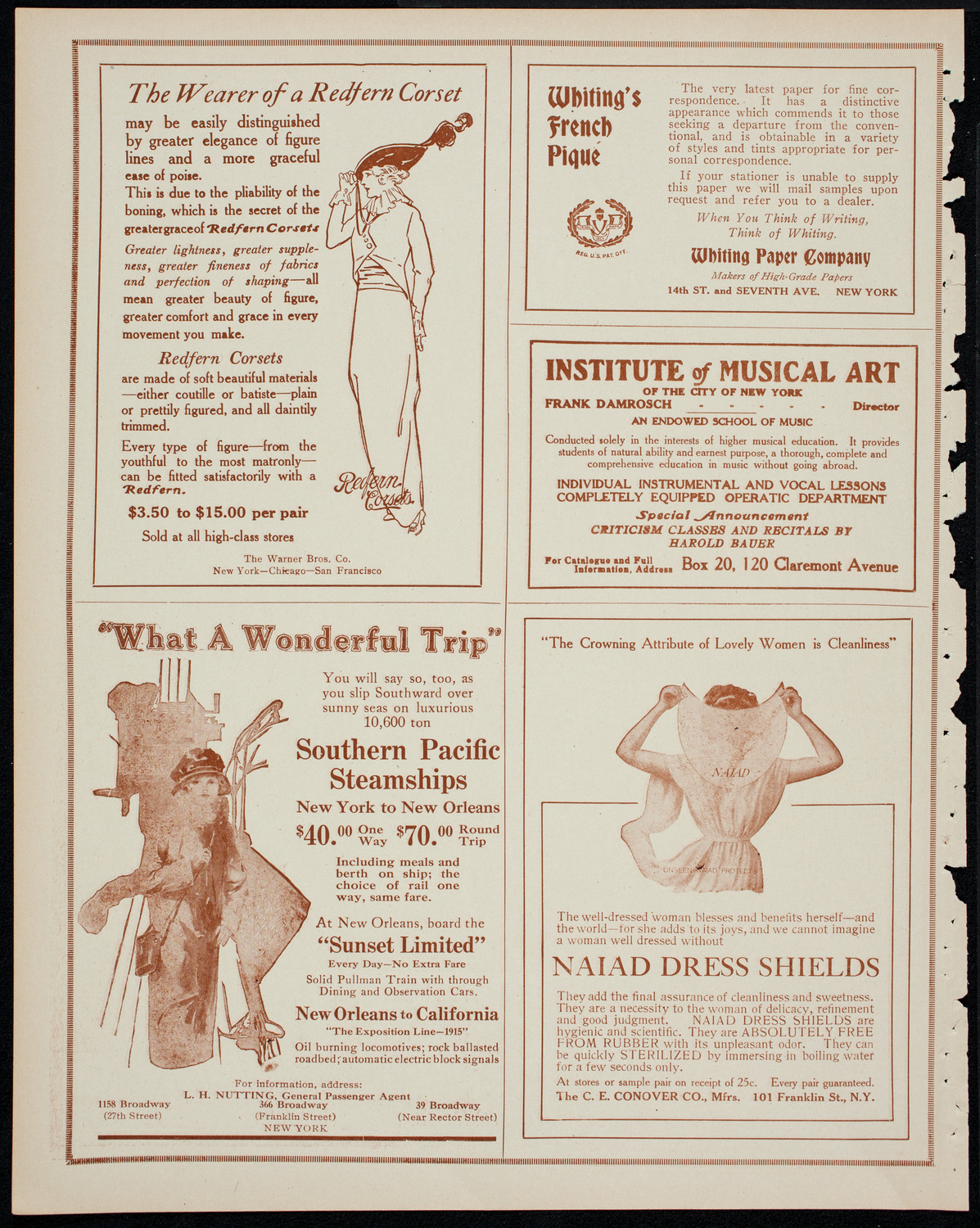 New York Philharmonic, March 5, 1914, program page 2